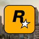 The Rockstar Games logo in front of a screenshot of GTA San Andreas.